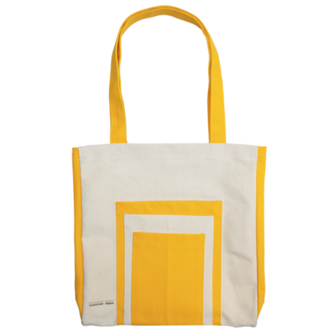 Inventory Press Bag | Natural and Yellow