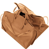 Four Sided Rectangular Bag | Caramel