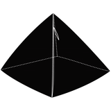 Pyramid Coin Purse | Black Lambskin