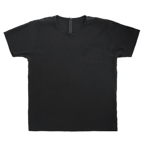 White T-Shirt | Black Silk