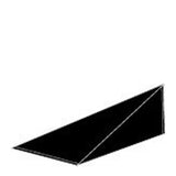 Pyramid Pencil Case | Black Lambskin