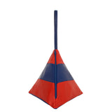 Striped Pyramid Bag | Red, Blue