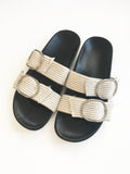 Double Strap Slide | Natural