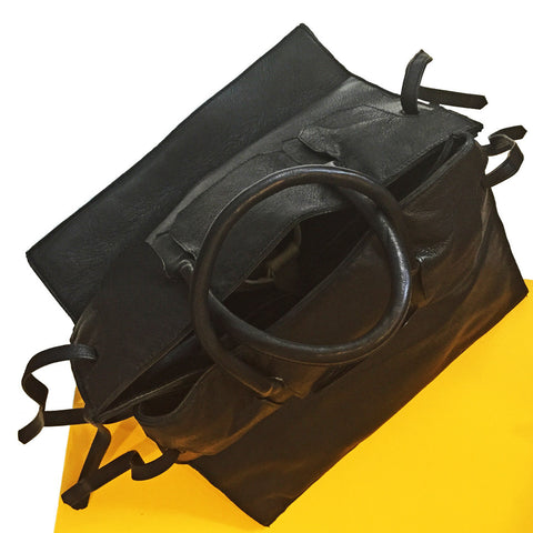 Four Sided Rectangular Bag in Black