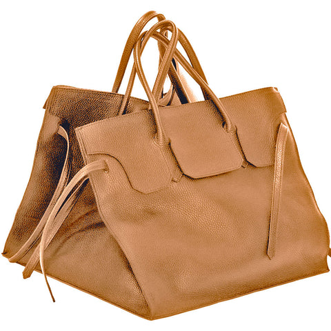 Four Sided Rectangular Bag | Caramel