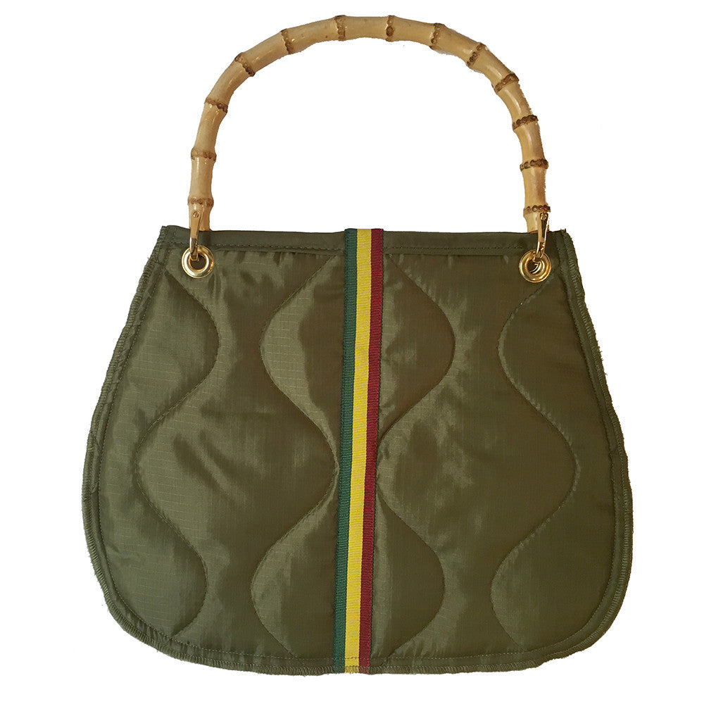 Gucci 80s Brown Suede Bamboo Handle Bag at Jill's Consignment