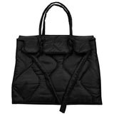Quilted Rectangular Bag | Black