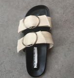 Double Strap Slide | Natural