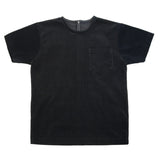 White T-Shirt | Black Corduroy