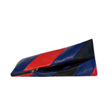 Striped Pyramid Pencil Case | Black, Blue, Red