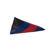 Striped Pyramid Pencil Case | Black, Blue, Red