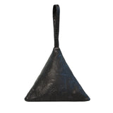 Pyramid Bag | Embossed Black