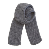 Horizontal Knit Scarf in Charcoal