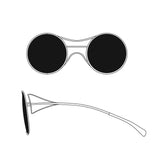 Basic Circle Wire Sunglasses
