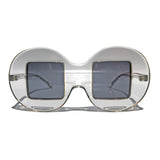 Circle Frame Square Lens | Clear