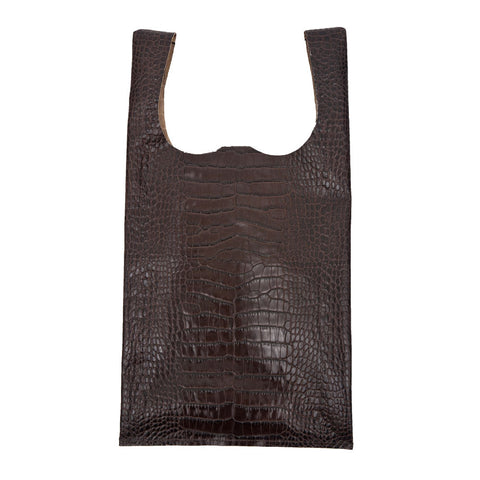 Embossed Croc Bodega Bag