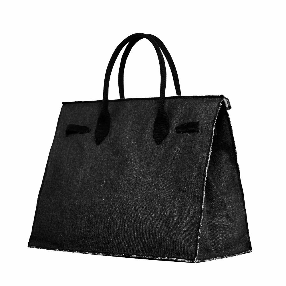 Small Flat Rectangular Bag Slow and Steady Wins the Race — Rectangular Bag | Black