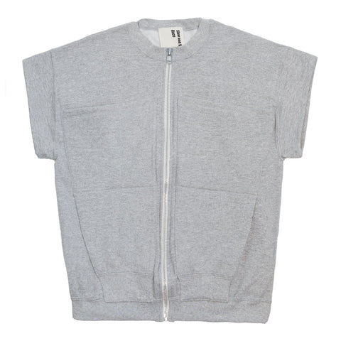 Zipper Vest in Grey Heather