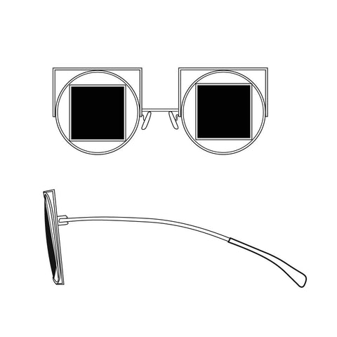 Square-Circle-Square Sunglasses