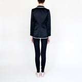 Tuxedo Jacket Notch Collar in Black