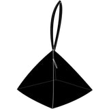 Pyramid Bag | Embossed Black