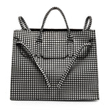 Four Sided Rectangular Bag | Grid