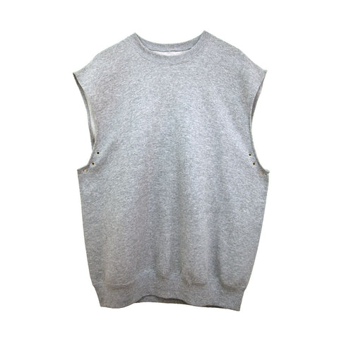 Sleeveless Eyelet | Heather Grey