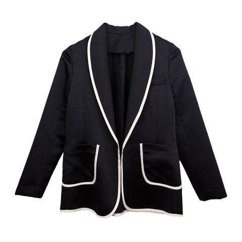 Tuxedo Jacket Shawl Collar in Black