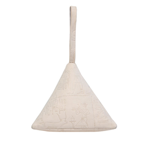 Pyramid Bag, Embossed Stone