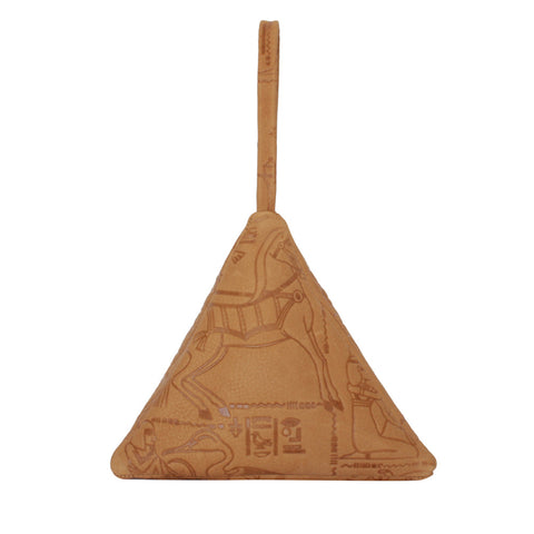 Pyramid Bag | Embossed Tan