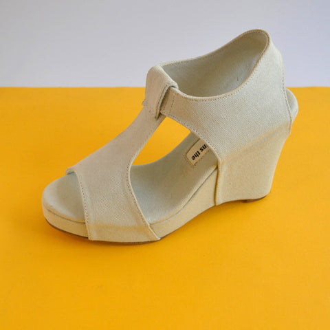 Wedge Sandal | Light Denim